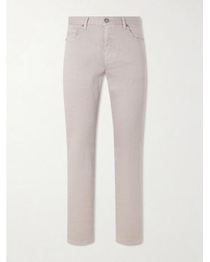 ZEGNA Straight-Leg Linen And Cotton Jeans - Natural