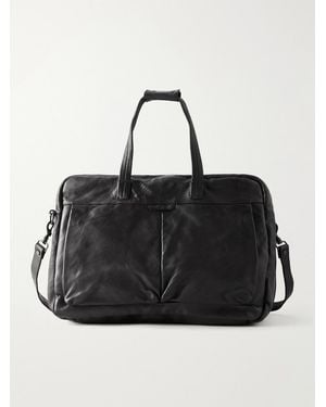 Officine Creative Helmet 056 Full-Grain Leather Weekend Bag - Black