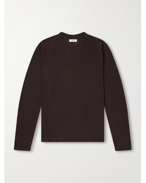 NN07 Clive Waffle-Knit Cotton And Modal-Blend T-Shirt - Black