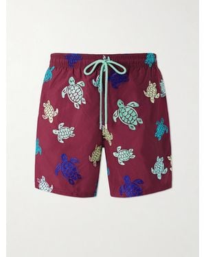 Vilebrequin Mistral Embroidered Straight-Leg Swim Shorts