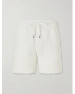 Polo Ralph Lauren Straight-Leg Linen Shorts - White