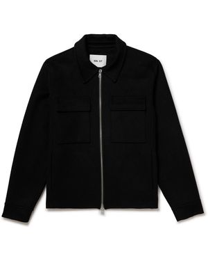 NN07 Alban 8447 Wool-Blend Felt Jacket - Black