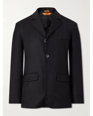 Barena Twill Wool-Blend Blazer - Black