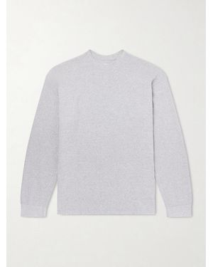 Orslow Waffle-Knit Cotton-Blend Sweater - Weiß