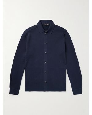 Loro Piana Agapanto Cotton Shirt - Blue