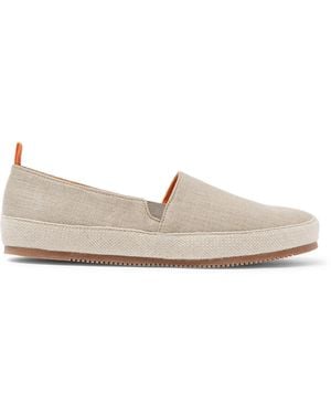 Mulo Linen Espadrilles - White