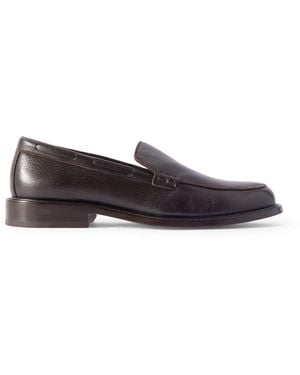 MR P. Scott Full-grain Deerskin Loafers - Brown