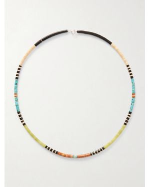 Peyote Bird Terra-Stone Beaded Necklace - Natural