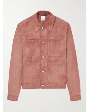 Paul Smith Slim-Fit Suede Jacket - Pink