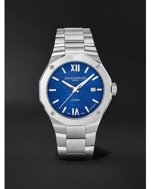 Baume & Mercier Riviera Automatic 42Mm Stainless Steel Watch, Ref. No. M0A10620 - Nero