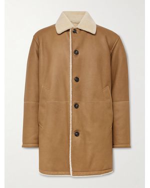 Loro Piana Alberto Shearling Coat - Natural