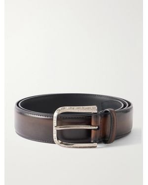 Berluti Venezia Leather Belt - Brown