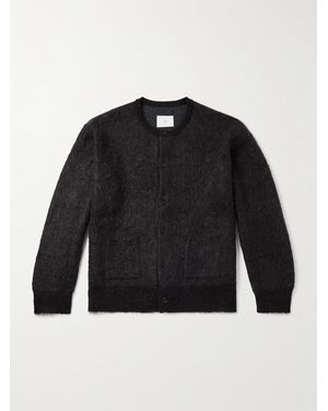 Ssstein Brushed-knit Cardigan - Black