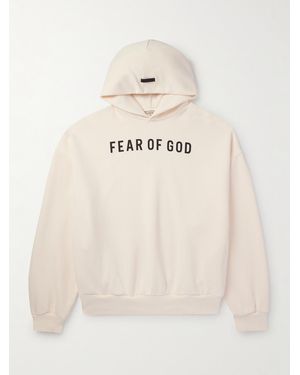 Fear Of God Hoodie aus Baumwoll-Jersey mit Print - Natur