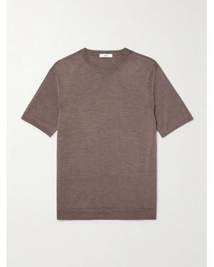 MR P. Ribbed Merino Wool T-shirt - Grey