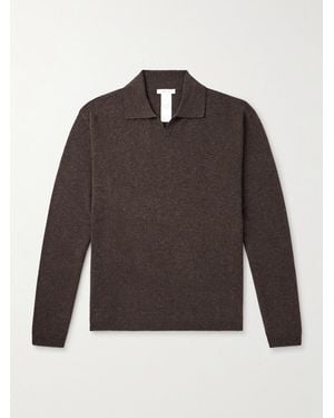 The Row Franz Pullover aus Kaschmir mit Polokragen - Braun