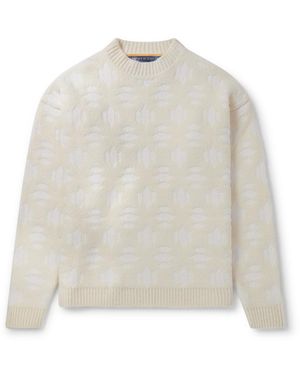 Aztech Mountain Matthew Day Jackson Snowflake Virgin Wool-Blend Sweater - White