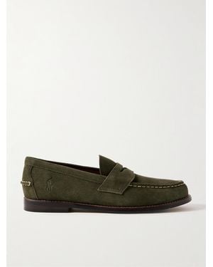 Polo Ralph Lauren Alston Suede Penny Loafers - Green
