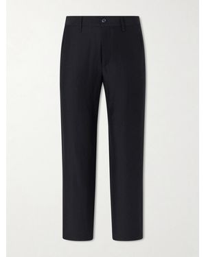 Rag & Bone Evan Straight-Leg Wool And Linen-Blend Trousers - Blue
