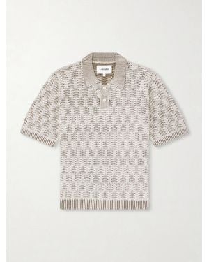 Corridor NYC Open-Knit Pima Cotton Polo Shirt - Weiß
