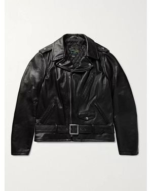 Schott Nyc Leather Biker Jacket - Black