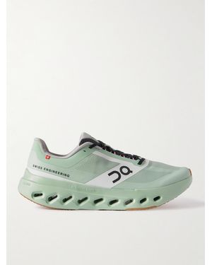 On Shoes Cloudsurfer Next Z5 Rubber-Trimmed Recycled-Mesh Trainers - Green