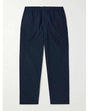 SSAM Straight-Leg Tech-Shell Trousers - Blu