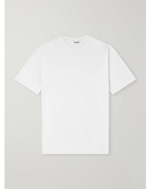 AURALEE Seamless Cotton-Jersey T-Shirt - White
