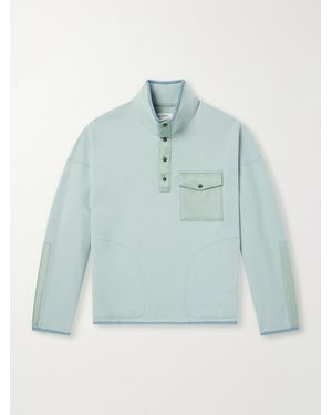 Visvim Barlow Wool-Fleece Sweatshirt - Blue