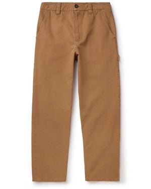 A.P.C. Fergus Straight-Leg Cotton-Canvas Pants - Natural