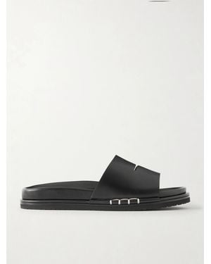 JW Anderson Fussbett Leather Sandals - Black