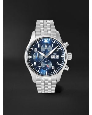 IWC Schaffhausen Pilot's Automatic Chronograph 41Mm Stainless Steel Watch, Ref. No. Iw378004 - Black