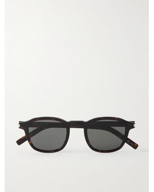 Saint Laurent Round-Frame Acetate Sunglasses - Multicolour
