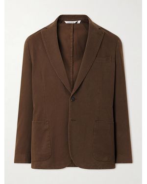 Peter Millar Chatham Cotton-cashmere Sigle Breasted Blazer - Brown