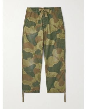 Polo Ralph Lauren Gerade geschnittene Cargohose aus Baumwoll-Canvas mit Camouflage-Print - Grün