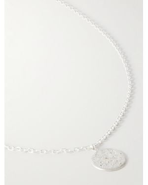 Mikia Polaris Sterling Diamond Pendant Necklace - White