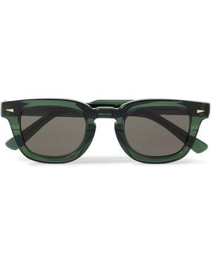 Ahlem Champ De Mars Square-frame Acetate Sunglasses - Green