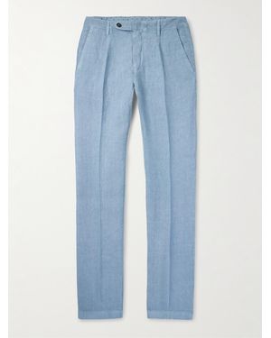 Massimo Alba Pantaloni A Gamba Dritta - Blu
