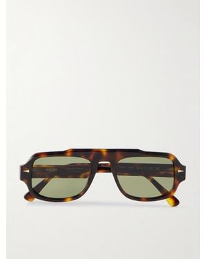 Ahlem George V Aviator-Style Tortoiseshell Acetate Sunglasses - Brown