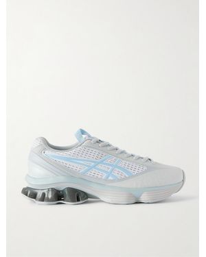Asics Us6-S Gel-Kinetic Fluent Rubber-Trimmed Mesh Trainers - Blue