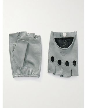 Our Legacy Emporio Armani Leather Gloves - Grey