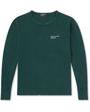 Enfants Riches Deprimes Logo-Print Cotton-Jersey T-Shirt - Green