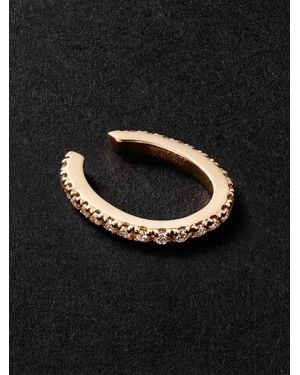KOLOURS JEWELRY Luna Spectra Oval 14-Karat Diamond Ear Cuff - Black