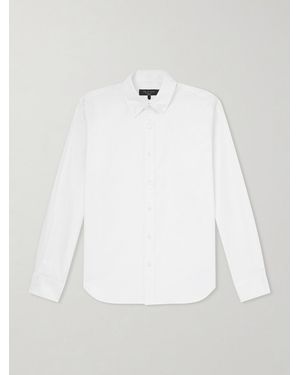 Rag & Bone Button-Down Collar Cotton-Poplin Shirt - White