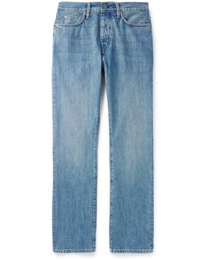 MR P. Straight-Leg Organic Selvedge Jeans - Blue