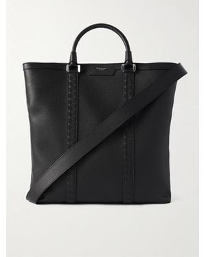 Serapian Full-Grain Leather Tote Bag - Black