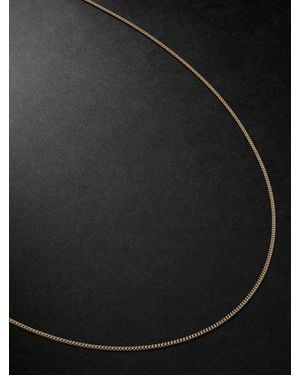 Jacquie Aiche 14-karat Gold Curb Chain Necklace - Black