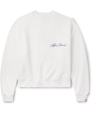 CHERRY LA Printed Cotton-jersey Sweatshirt - White