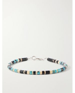 Peyote Bird Yellowstone Sterling Multi-Stone Bracelet - Natural