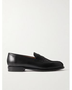 Morjas Leather Penny Loafers - Black